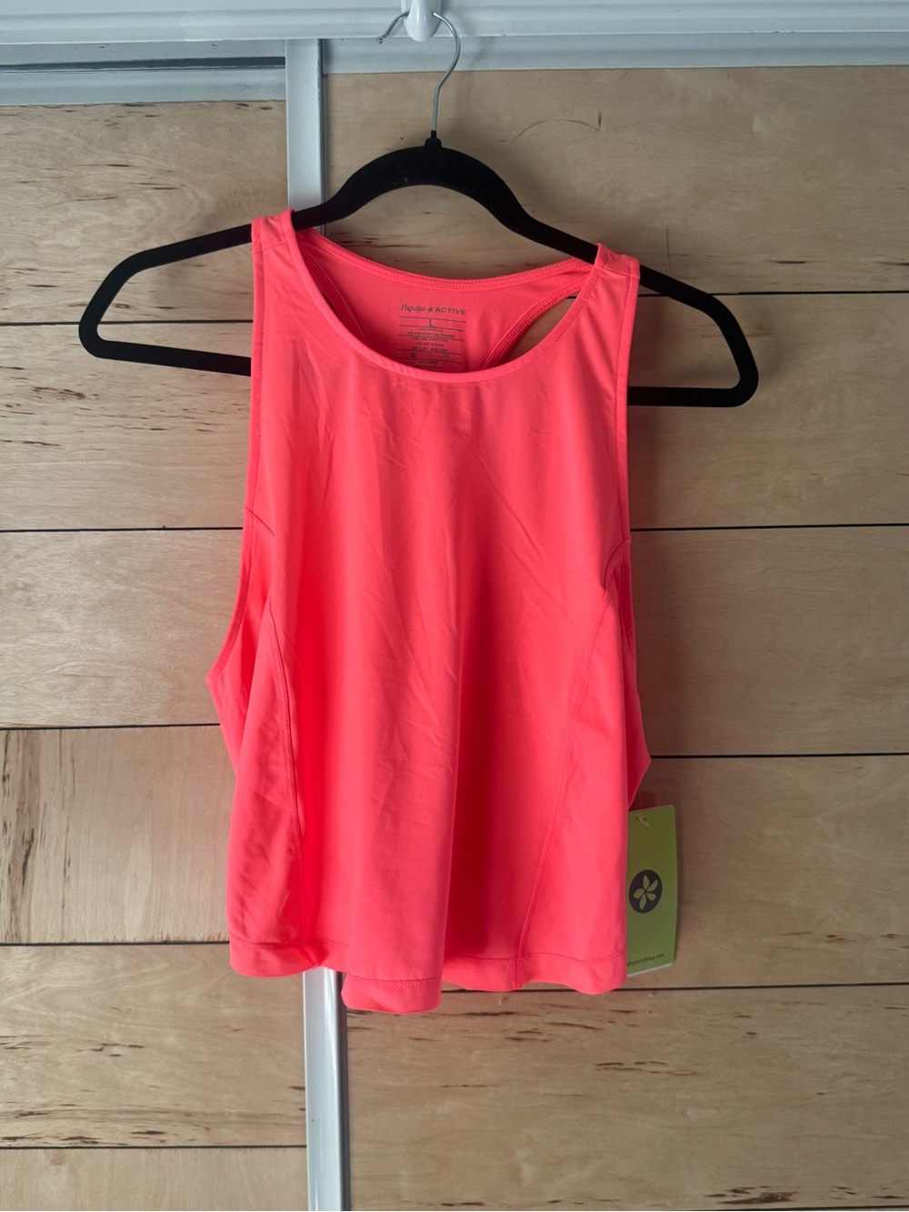 Papaya Neon Coral Athletic Tank Top
